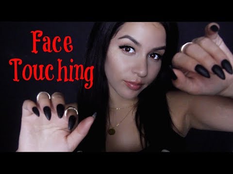 ASMR 🖤 Up Close Face Touching 🖤