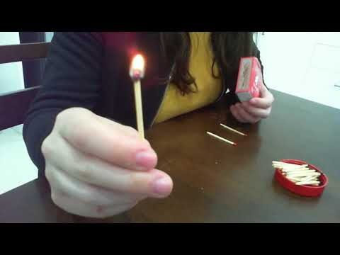 ASMR lighting matches and blowing them out (no talking)