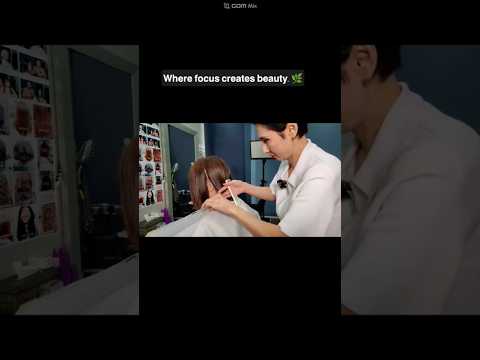Hair salon ASMR visual and auditory activation #Damaged hair volume magic
