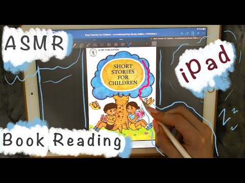 ASMR - Reading you stories to sleep - Pure Whispering with iPad Writing Sounds