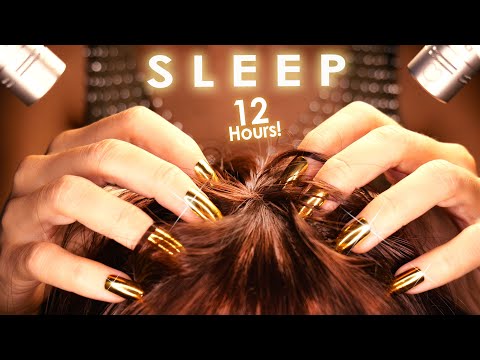 12 Hours DEEP HEAD MASSAGE  😴 No Talking ASMR