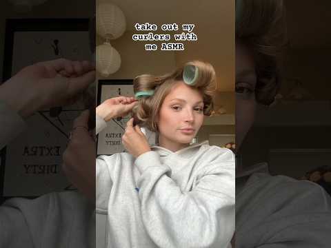 Let’s Take Out My Curlers ASMR Style #asmrsounds #hair #hairstyles