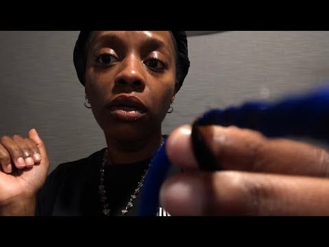 ASMR 💙 Blue Braids Salon Roleplay (gossiping + bracelet sounds)