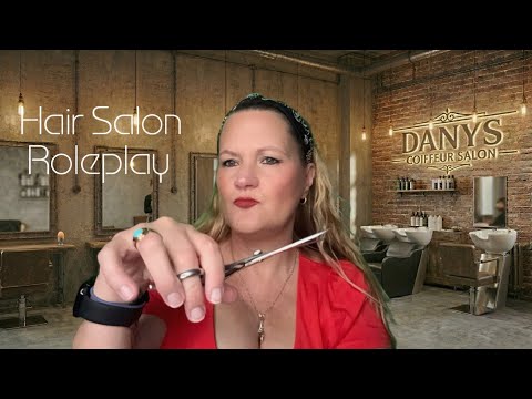 ASMR German • the most tingly Haircut/Hair Salon Roleplay • Relaxing Personal Attention • brushing