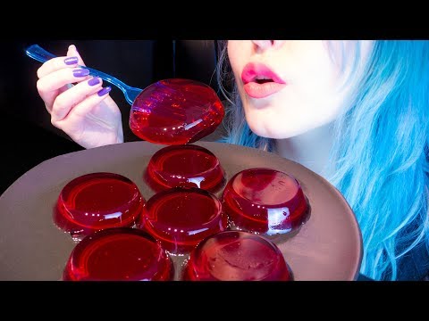 ASMR: Wobbly & Shaky Cherry Jello Mountains ~ Relaxing Eating Sounds [No Talking|V] 😻