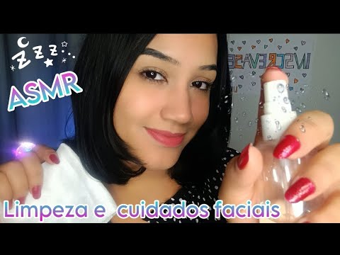 ASMR - Limpeza de pele e remoção de cravos (sons relaxantes) 💤