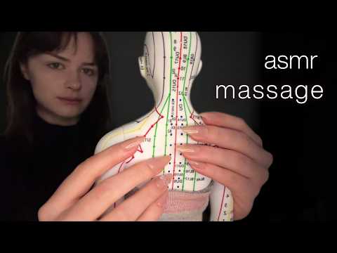 Acupuncture Doll Scratches + Massage (Placebo Massage [ASMR]