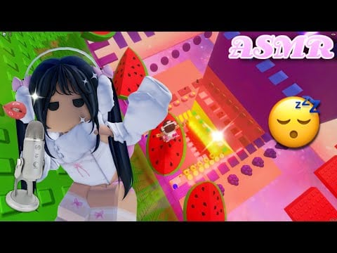ROBLOX ASMR 🌟 Fruit Tower 🍉💦 CRISPY Mouth Sounds (TINGLY 😴)