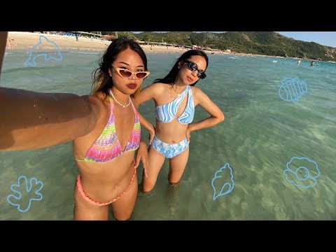 ASMR At The BeacH with my bestie