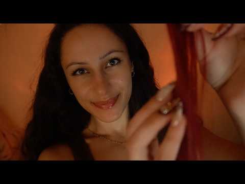 ASMR flirty wlw hairstylist ❤︎ braiding, clipping, parting your hair