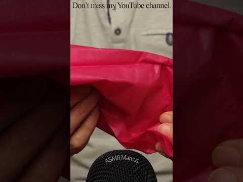 ASMR Slowly Crinkling A Bundle Of Tissue Paper #short