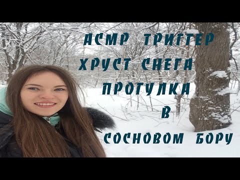 АСМР/ ТРИГГЕР/ ХРУСТ СНЕГА/ ПРОГУЛКА  В СОСНОВОМ БОРУ/ASMR TRIGGERS