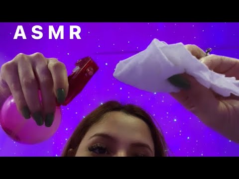 ASMR- LIMPANDO SUA PELE PARA VOCÊ DORMIR (COM SOM DE CHUVA RELAXANTE)