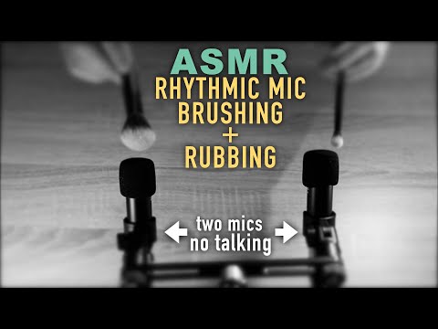 ASMR Rhythmic Mic Brushing & Rubbing (No Talking)