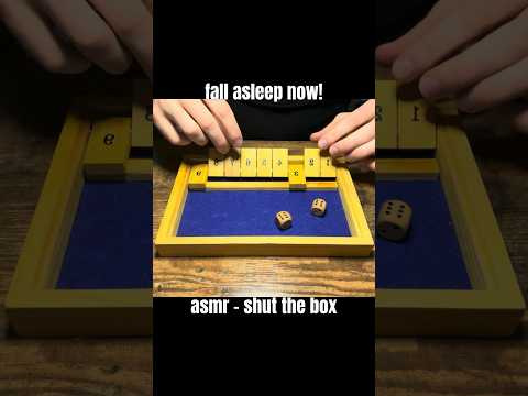 shut the box asmr 😴💤 #asmr #asmrshorts #fallasleep