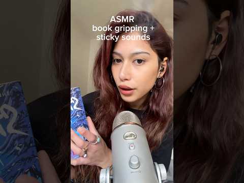 sticky sounds and book sounds asmr, my personal fav!! #asmr #books #stickysounds