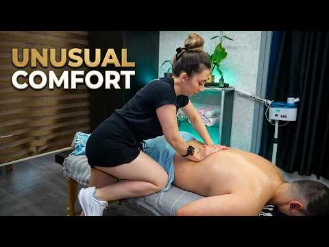 LADY TUGBA WORLD BEST BODY MASSAGE + CRACKS + ASMR head,face,chest,belly,foot,leg,back,ear massage