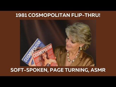 FALL ASLEEP To This ASMR Vintage COSMO Flip-Thru!! Lots of Page Turning & Soft Spoken Talk!