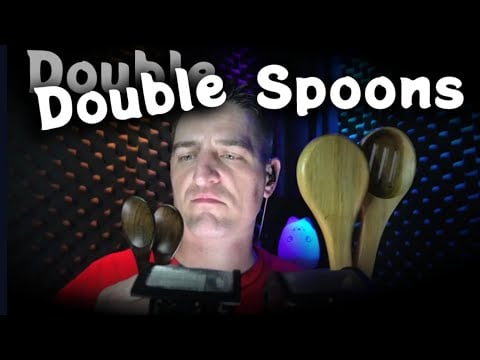 Hollow Sounds: Double Spoons Experimental #ASMR Tapping & Scratching #Triggers #SleepAid