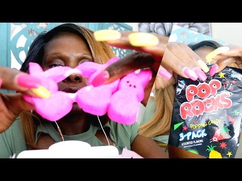 Candy ASMR Eating 🍬 Pop Rocks + Marshmallow/Licorice🍬Jolly Rancher