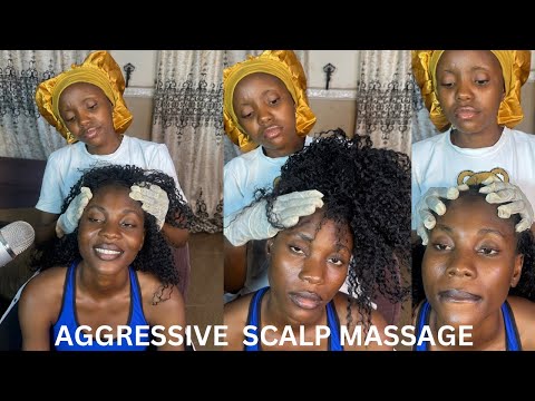 ASMR HEAD MASSAGE TINGLING AGGRESSIVE SCALP MASSAGE, SCALP SCRATCHING SO SLEEPY, HAIR PLAY