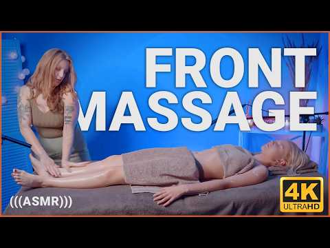 Relaxing Front Body Massage ASMR | Yolana Massages Alice | Chest & Stomach Tension Relief