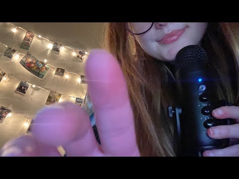 Asmr no talking, layered mouth sounds + hand movements
