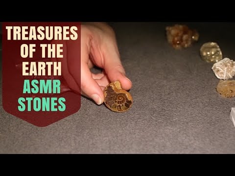 A Soothing Show & Tell ~ Healing Stones And Crystals ~ ASMR BINAURAL 3 Dio Mic WHISPERING