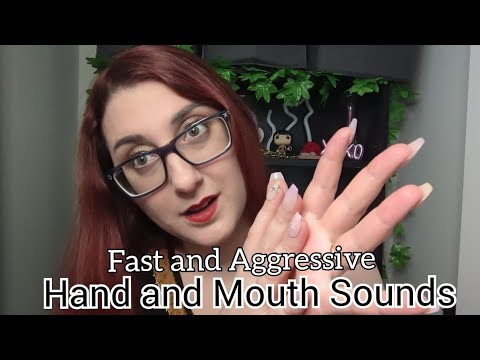 ASMR Fast and Aggressive Hand Sounds, Finger Fluttering, Nail Sounds