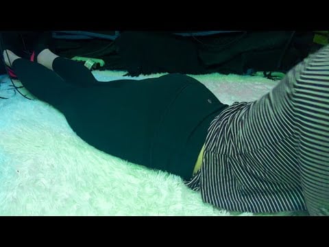 ASMR)Awkward Girl Massages U in Bed to Help U Fall Back Asleep ASMR Roleplay,Whisper, Lotion Sounds