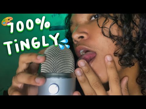 ASMR Fast and Aggressive Mouth Sounds for sleep (inaudible whispers + hand movements) 🎨