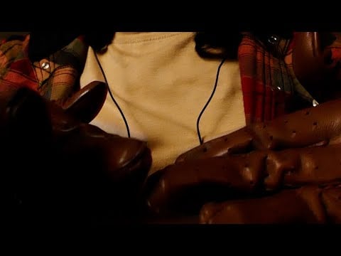 ASMR Leather Glove Hand Sounds