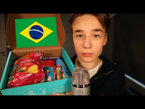 ASMR Mukbang | Trying Snacks From Brazil🇧🇷 | Try Treats