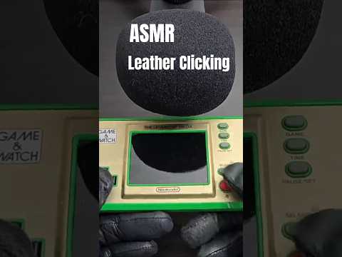 LEATHER Clicking #asmr #relax #4k #binaural #60fps #leather #leathergloves #clicking #keyboardasmr