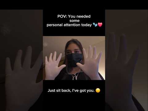 POV: POV: You’re getting a personal attention ASMR session 🧤✨ #asmr #pov #satisfying #shortsasmr
