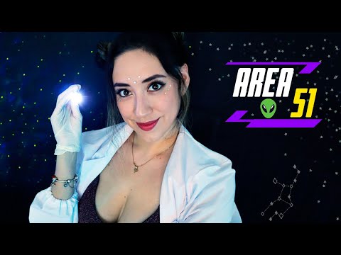 ASMR  👽ALIEN te hace un EXAMEN de los NERVIOS CRANEALES en el AREA 51 🪐 Asmr ROLEPLAY en ESPAÑOL