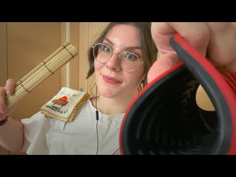 ASMR ✨ Slow to Fast triggers and Chill Chat 💕 Tapping / leather / Gripping