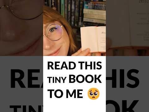 Read this tiny book to me #asmr