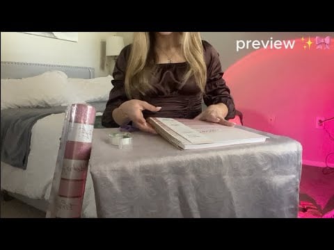 holiday gift wrapping counter ~ soft spoken, lofi asmr 🎀✨🎅🎄💝