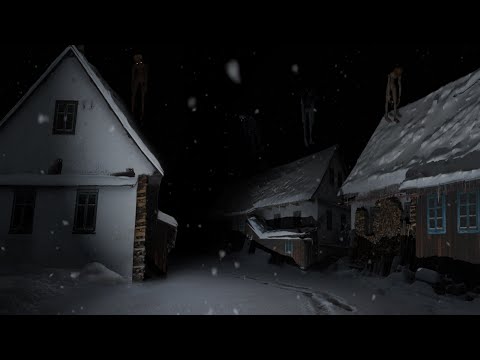 Exploring a Mysterious Winter Town | Ambient Soundscape