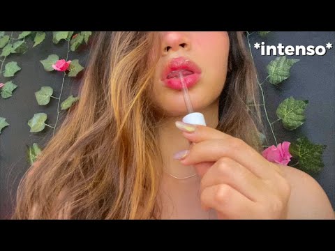 ♡ ASMR INTENSOS Sonidos de boca 👄🤯Voz SUAVECITA (gotero/ mouth sounds/ glass)