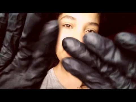 ASMR com luvas 🧤 Com movimento de mãos fazendo massagem no seu pescoço