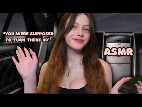 ASMR | You're on a ROAD TRIP w/ the DITSY Girl 😬