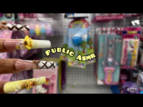 PUBLIC ASMR IN 5 BELOW | Gentle Camera Tapping, Scratching,Lofi, And More
