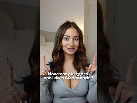 How many triggers in 60 seconds?! #asmr #relax #visualtingle #tingles #asmrtingles
