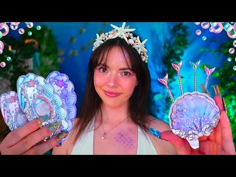 ASMR Mermaid Friend Gives You a Makeover 🧜🏻‍♀️🐠🪸 (unique layered sounds, ocean ambience, bubbly)