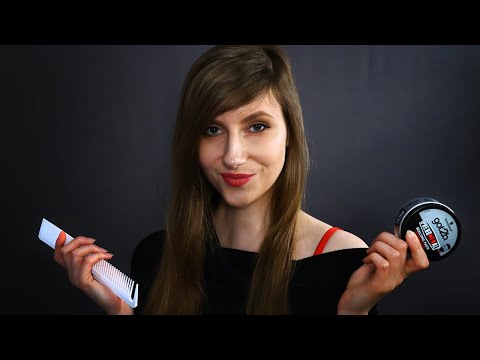 ASMR Men's Hairstyling ❤️ (/w layered sounds) + shampoo