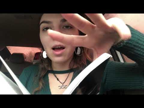 ASMR Reading Jane Eyre w/ Hand Movements (ASMR in a Car 🚗)