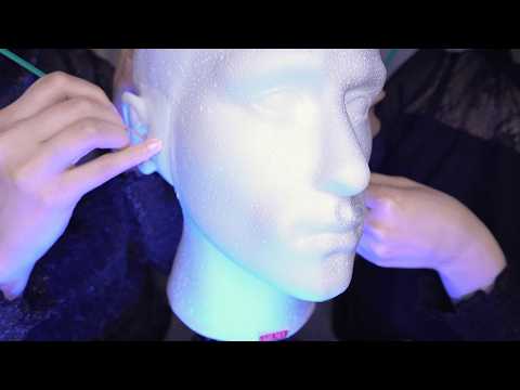 ASMR Twin Ear Massage & Cleaning for Sleep 😴 3Dio, whispering / 耳かき