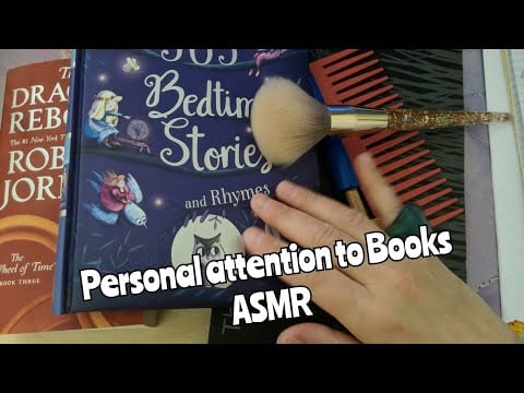 ASMR Personal attention and Cleaning to Books ( mouth sounds, whisper)